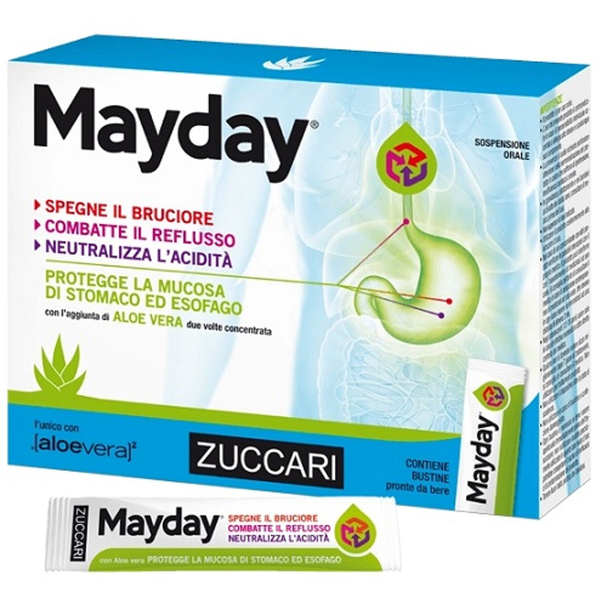 Mayday Mint Oral Suspension 24 Sachets 10 ml