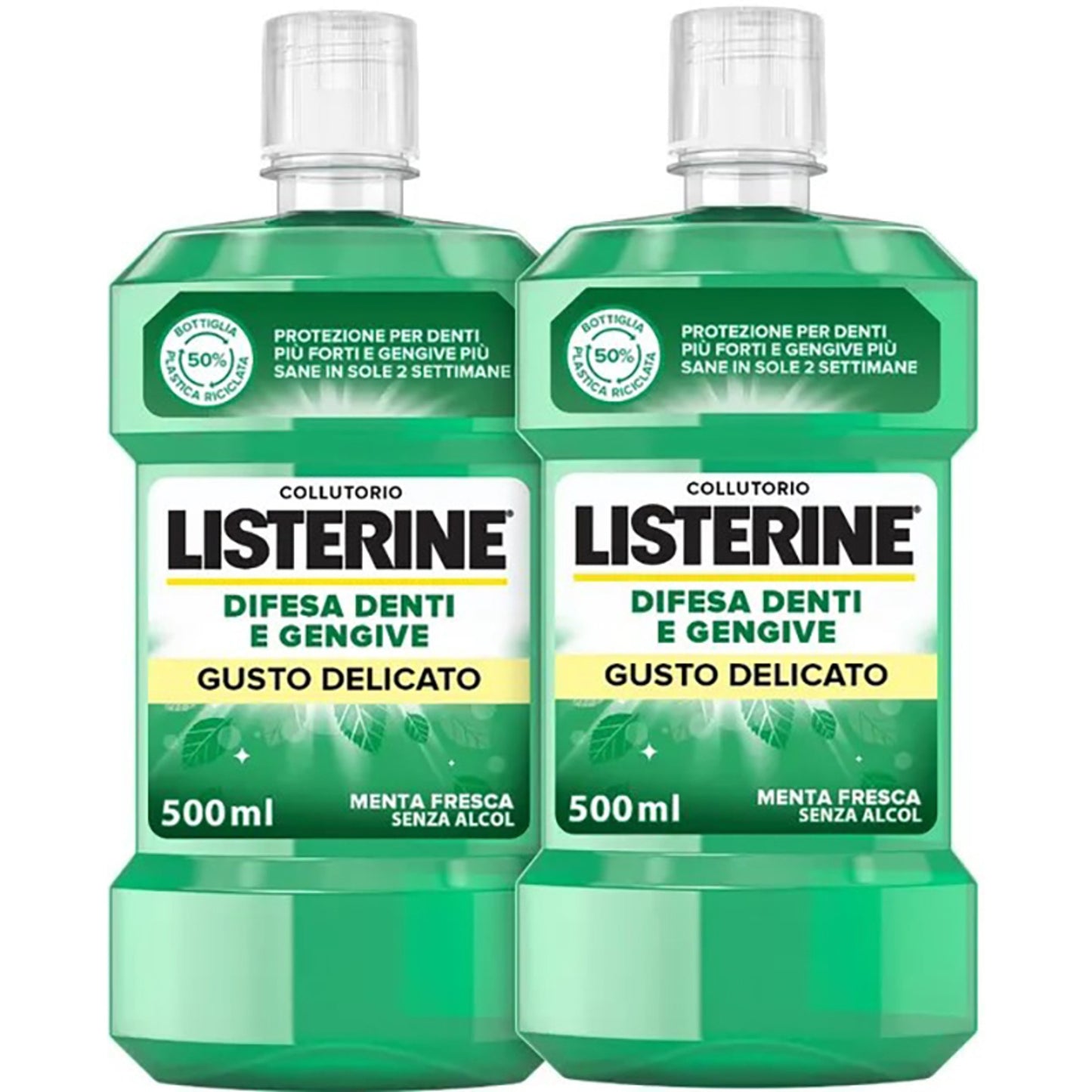 Listerine Denti & Gengive Gusto Delicato 2 X 500 Ml
