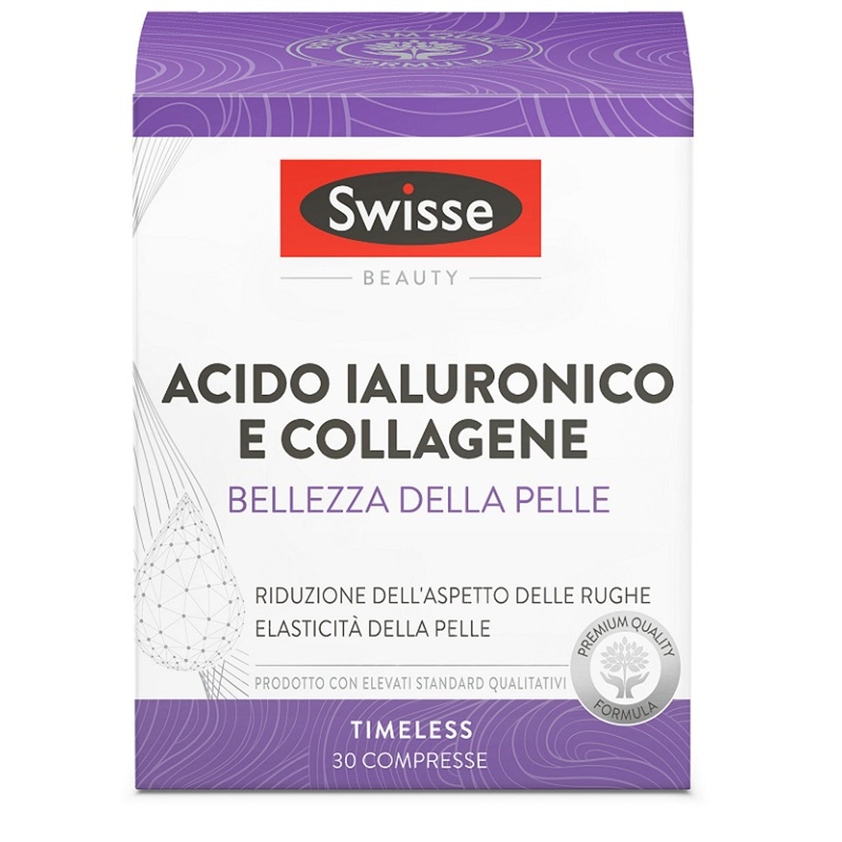 Swisse Acide Hyaluronique Collagène Beauté de la Peau 30 Comprimés