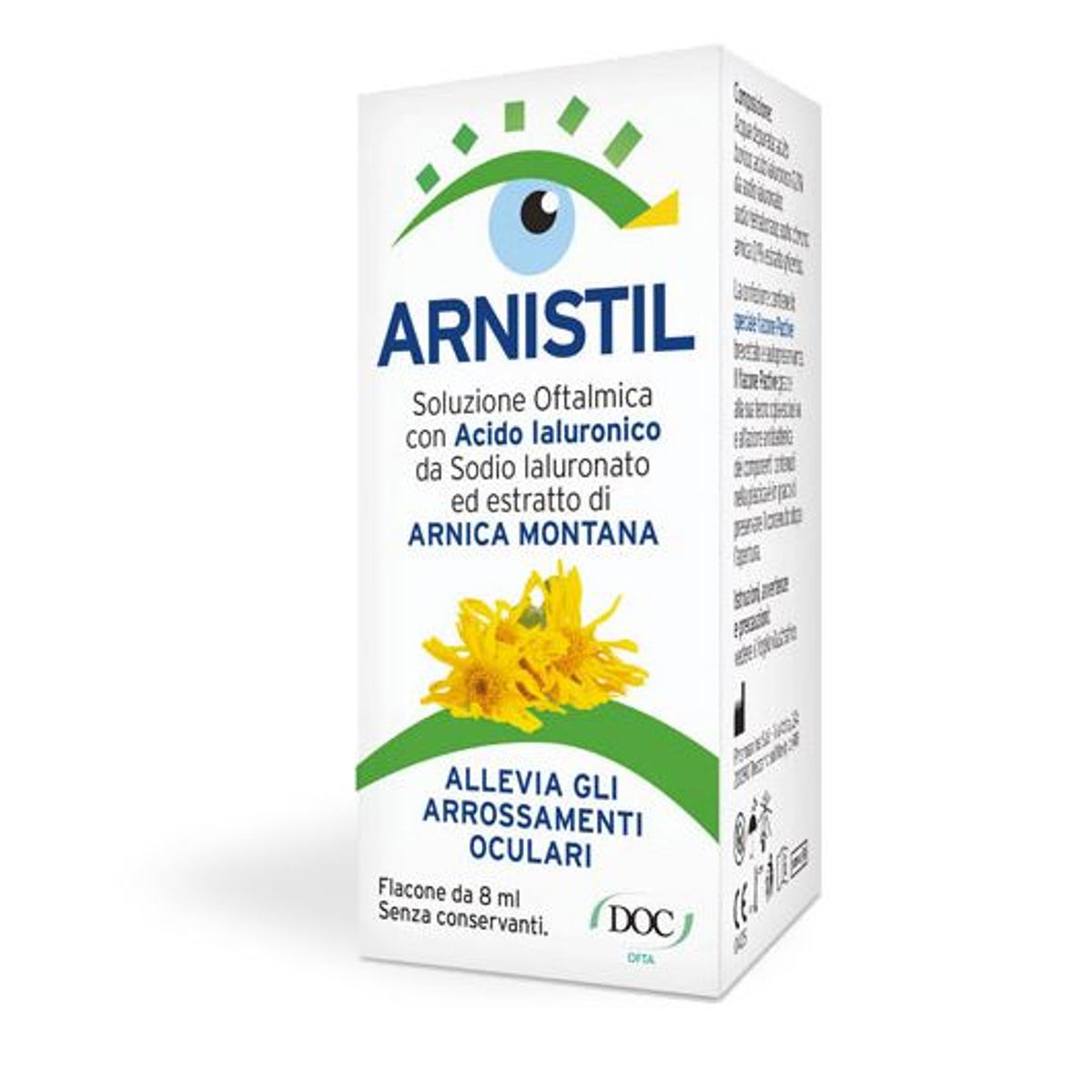 Arnistil Ophthalmic Solution Hyaluronic Acid 0.2% + Arnica Montana Extract 0.1% 8ml Bottle