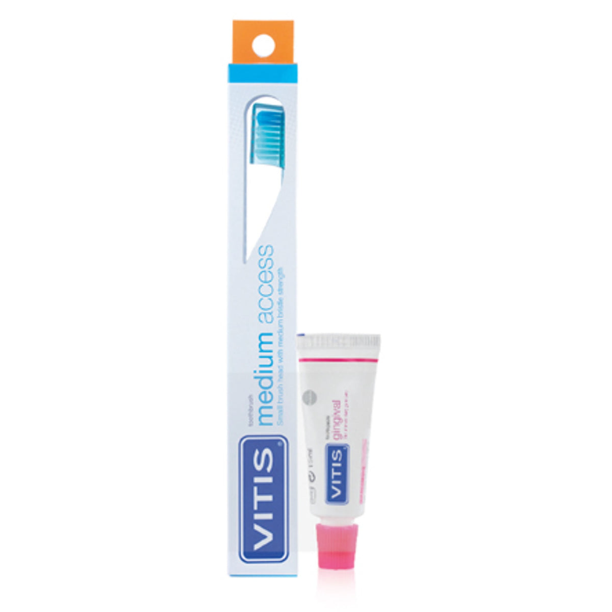 Vitis Medium Access Toothbrush + Vitis Gingival Toothpaste 15 Ml