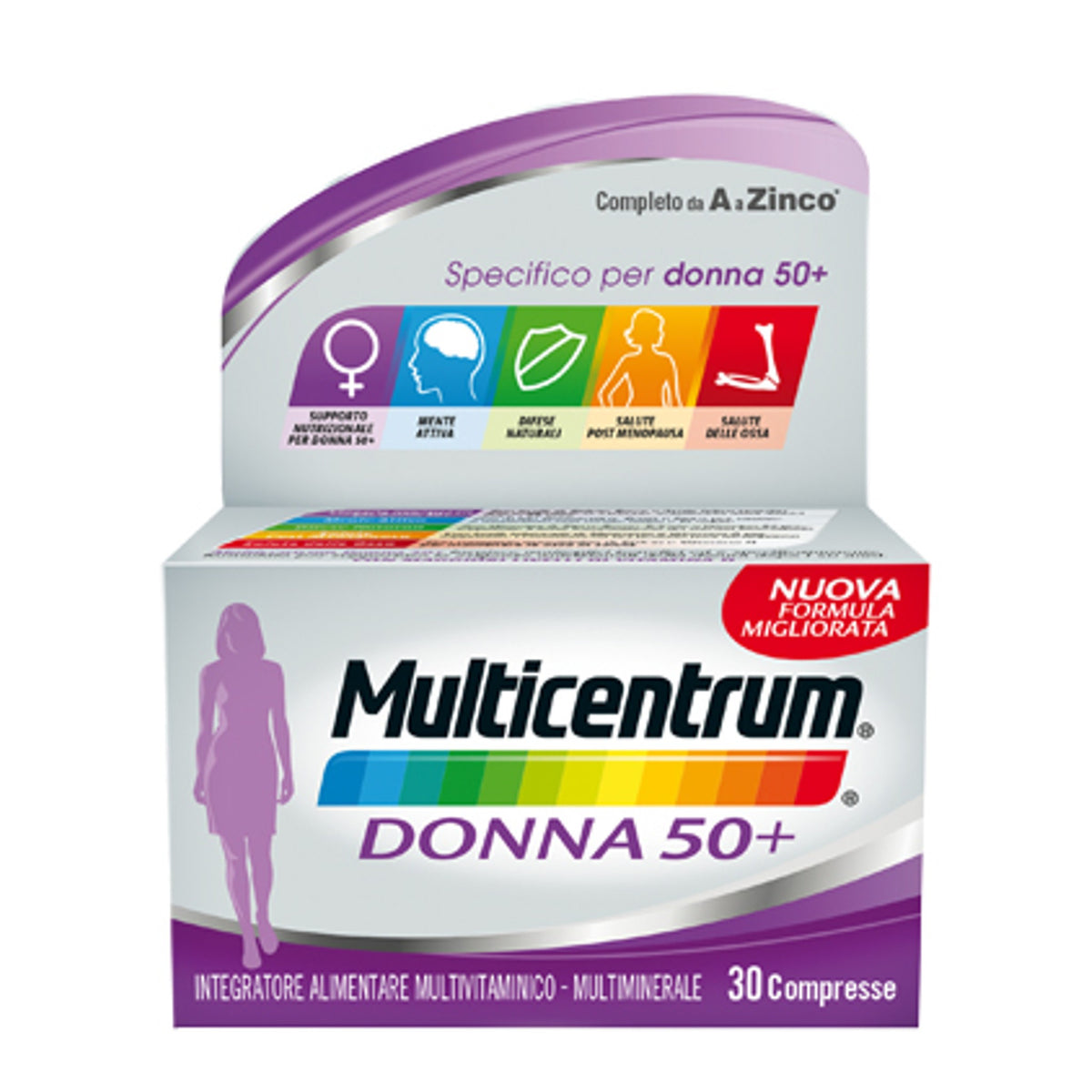 Multicentrum Femme 50+ 60 Comprimés