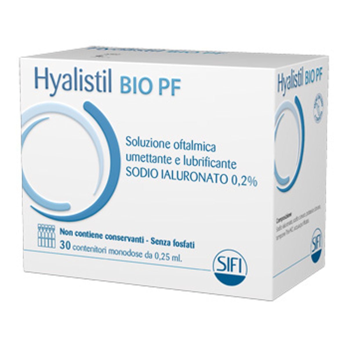 Hyalistil Bio Pf Soluzione Oftalmica Phosphate Free Monodosea Base Di Acido Ialuronico 0,2% 30 Flaconcini 0,25 Ml