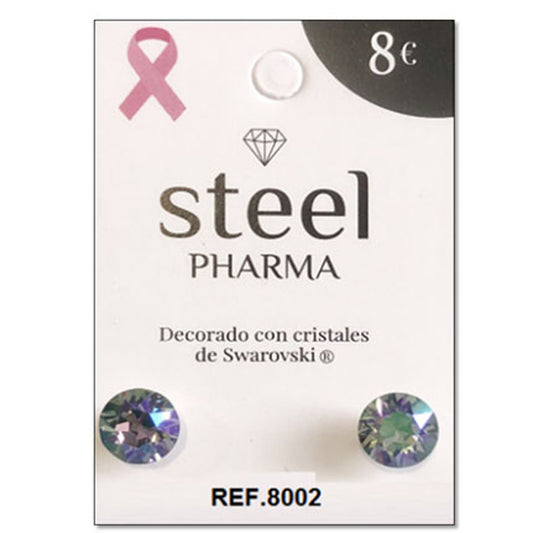 Orecchini Sterili Steel Pharma Flor Fucsia