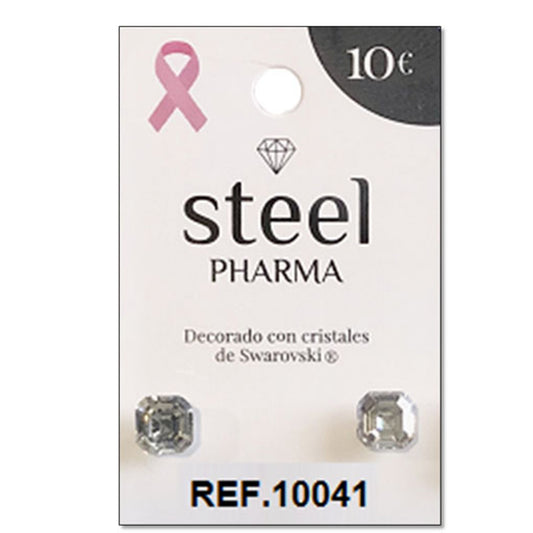 Orecchini Sterili Steel Pharma Crystal Butterfly