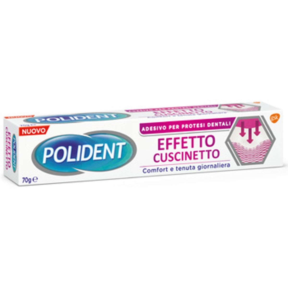 Polident Fixatif Effet Coussin Adhésif Pour Prothèses Dentaires 70 G