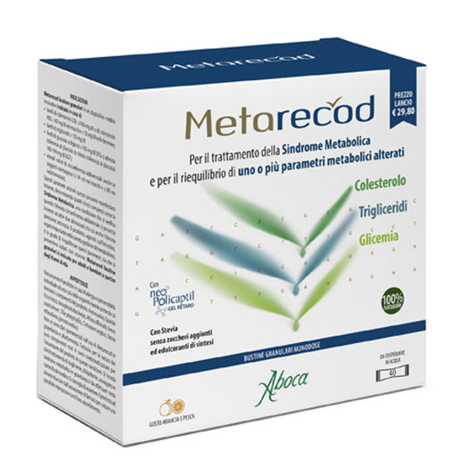 Metarecod 40 Bustine Granulari X 2,5G Gusto Arancia E Pesca