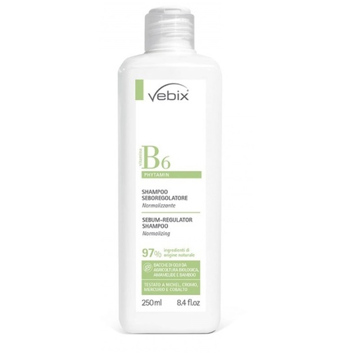 Vebix Phytamin Shampoo Seboregolatore Normalizzante 250 Ml