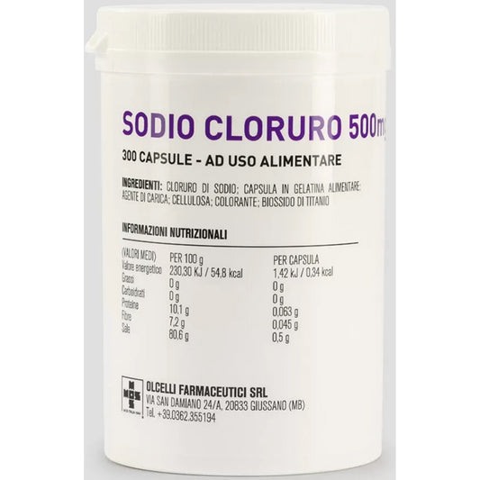 Sodio Cloruro 300 Capsule 500Mg