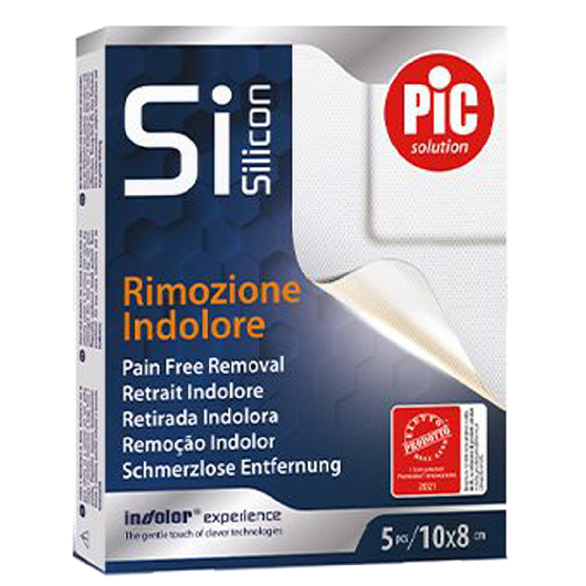 Pic Postop Silicone Patch 5x7 5 Pieces