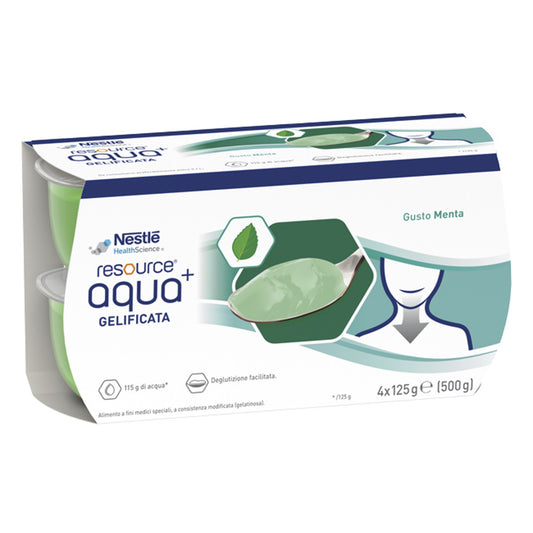 Resource Aqua Acqua Gelificata+Mint Cup 6 4X125 G