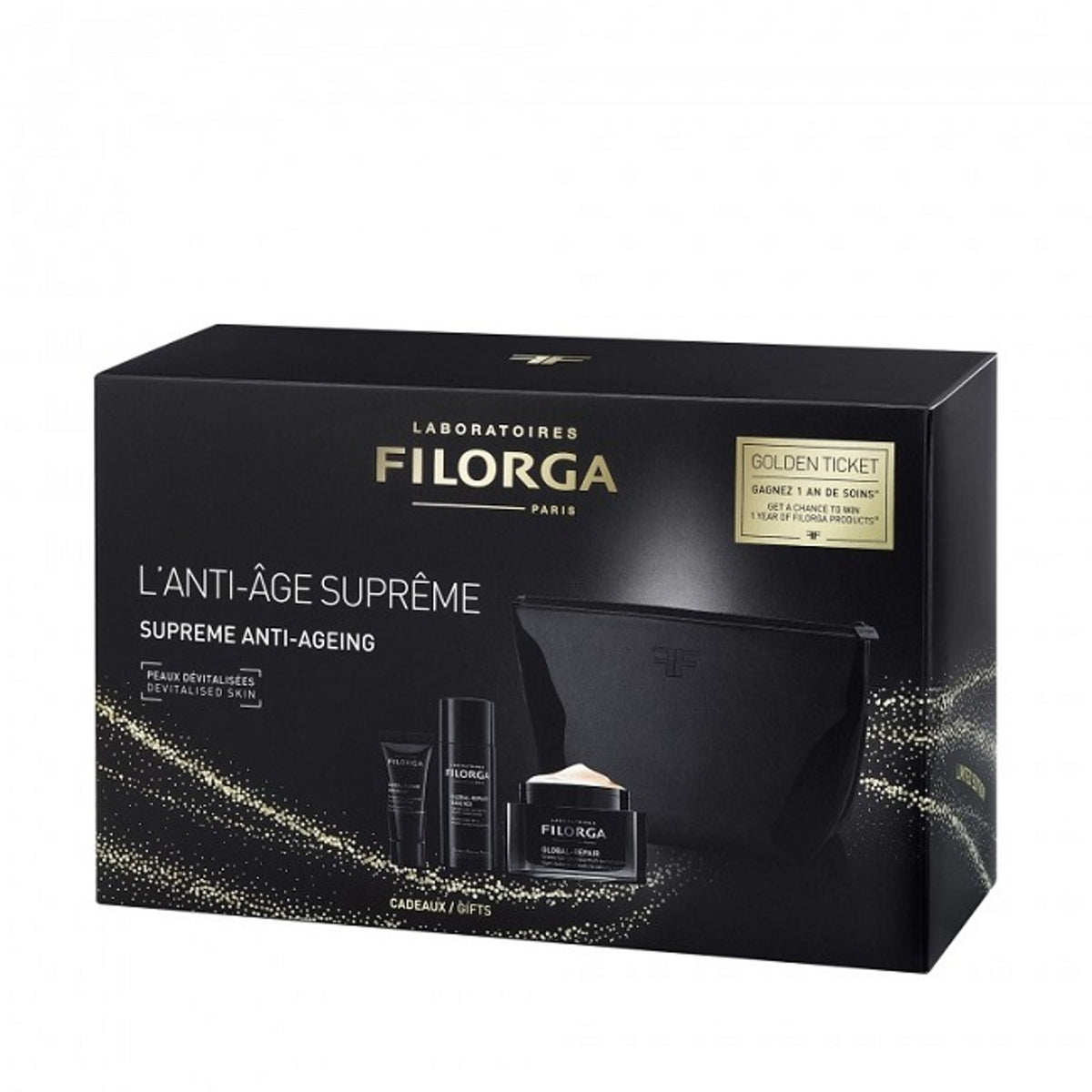 Filorga Global-Repair Luxury Coffret, cofanetto crema, essenza e contorno occhi labbra
