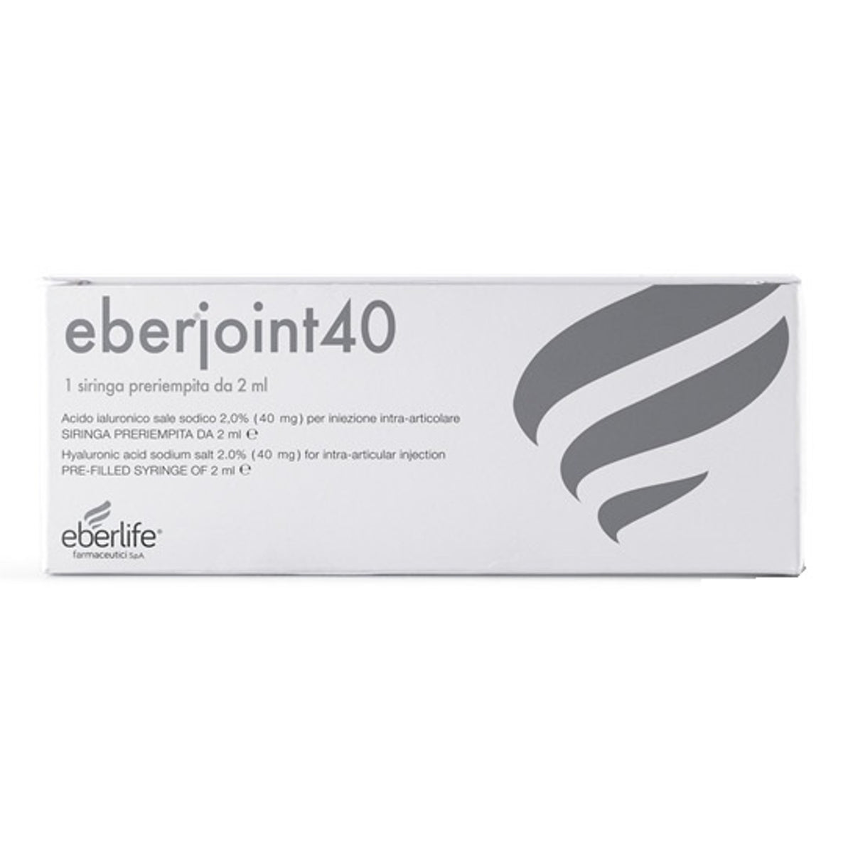 Siringa Intra-Articolare Preriempita Eberjoint 40 Acido Ialuronico 2% 2Ml