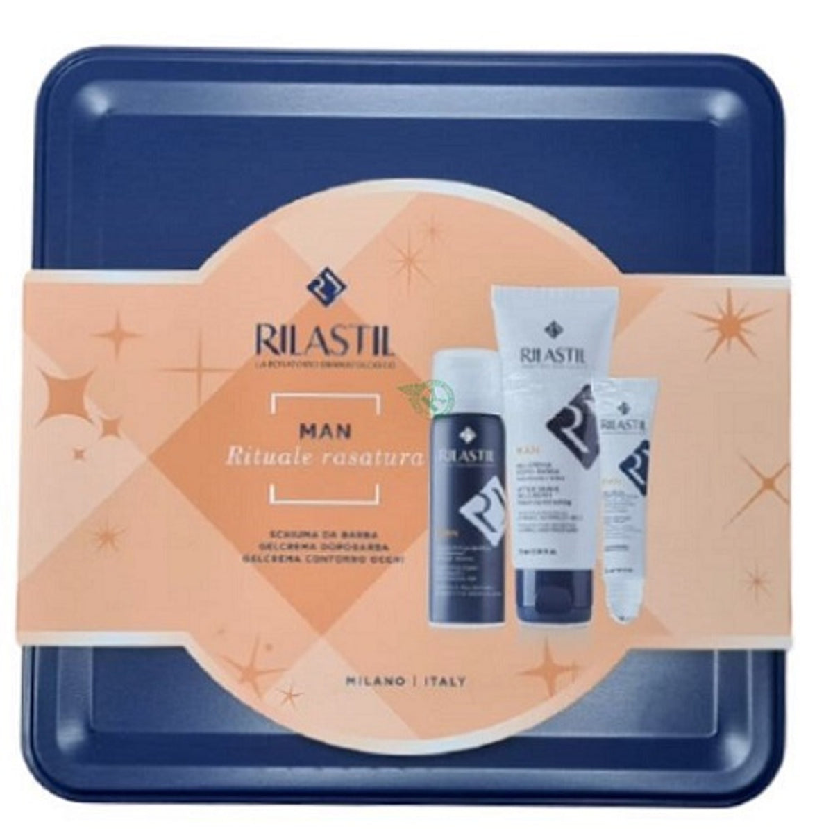 Rilastil Cofanetto Man 1 Rilastil Man Gel Crema Dopobarba 75Ml + 1 Rilastil Man Schiuma Da Barba 200 Ml