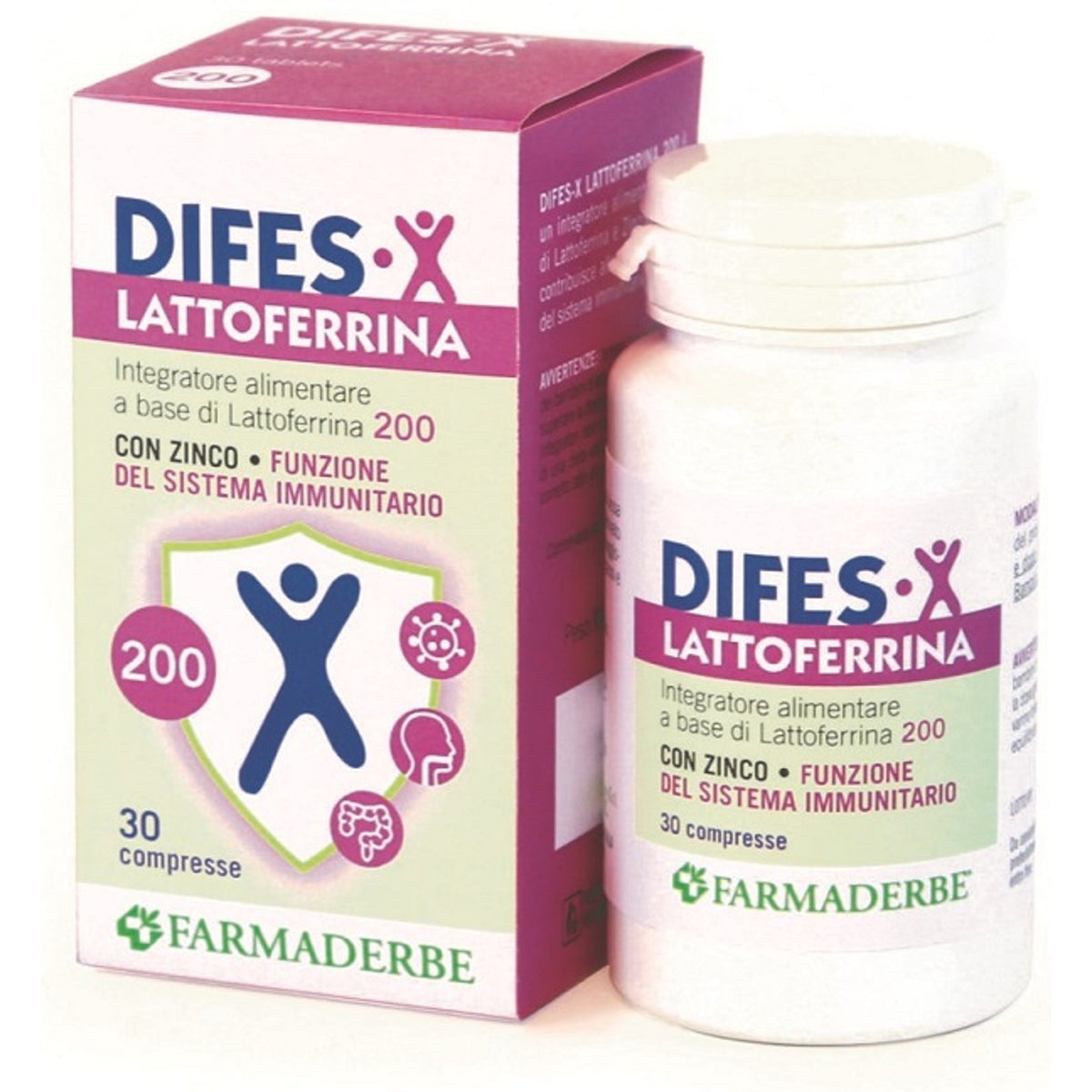 Difes X Lactoferrine 200 30 Comprimés