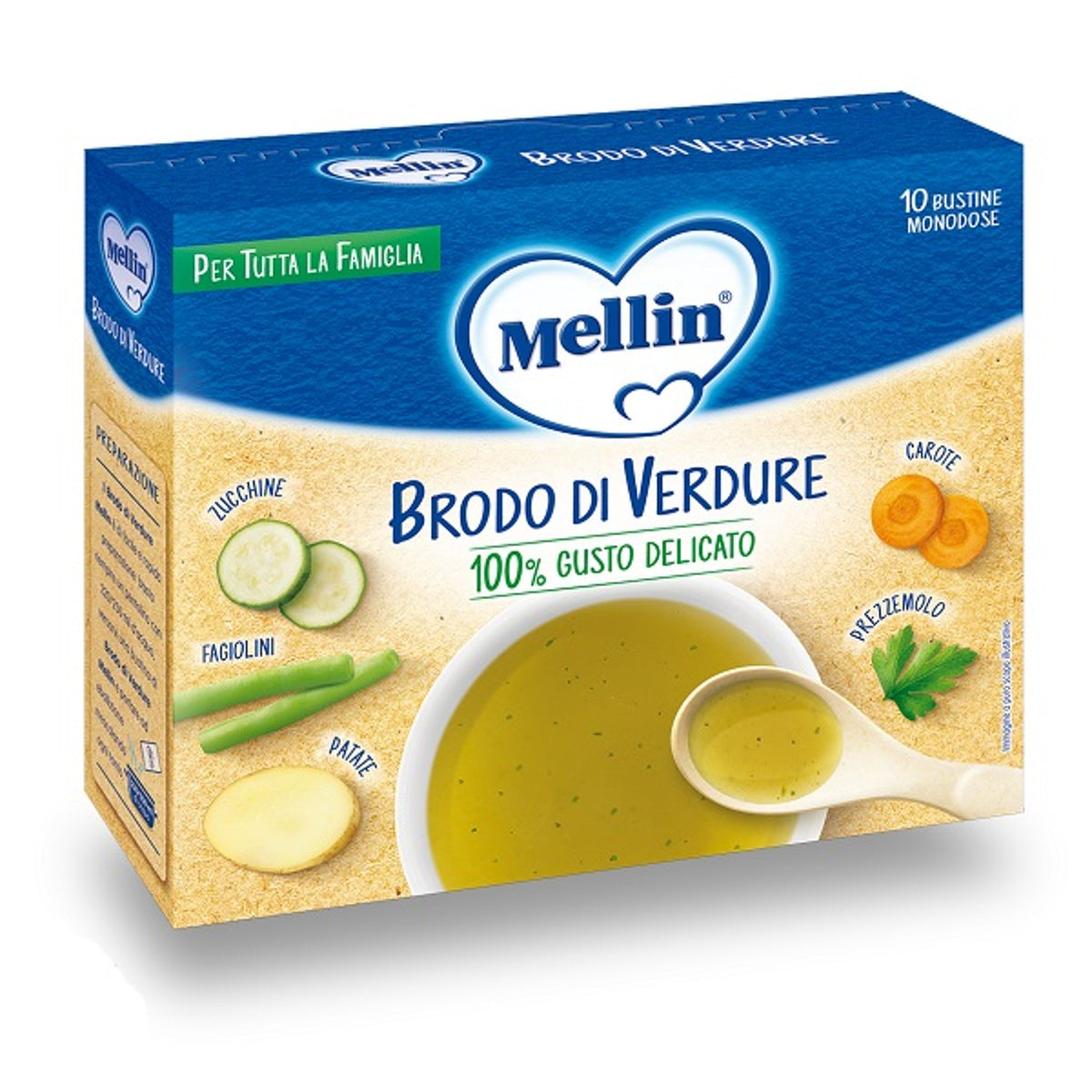 Mellin Bouillon De Légumes 10 X 8 G