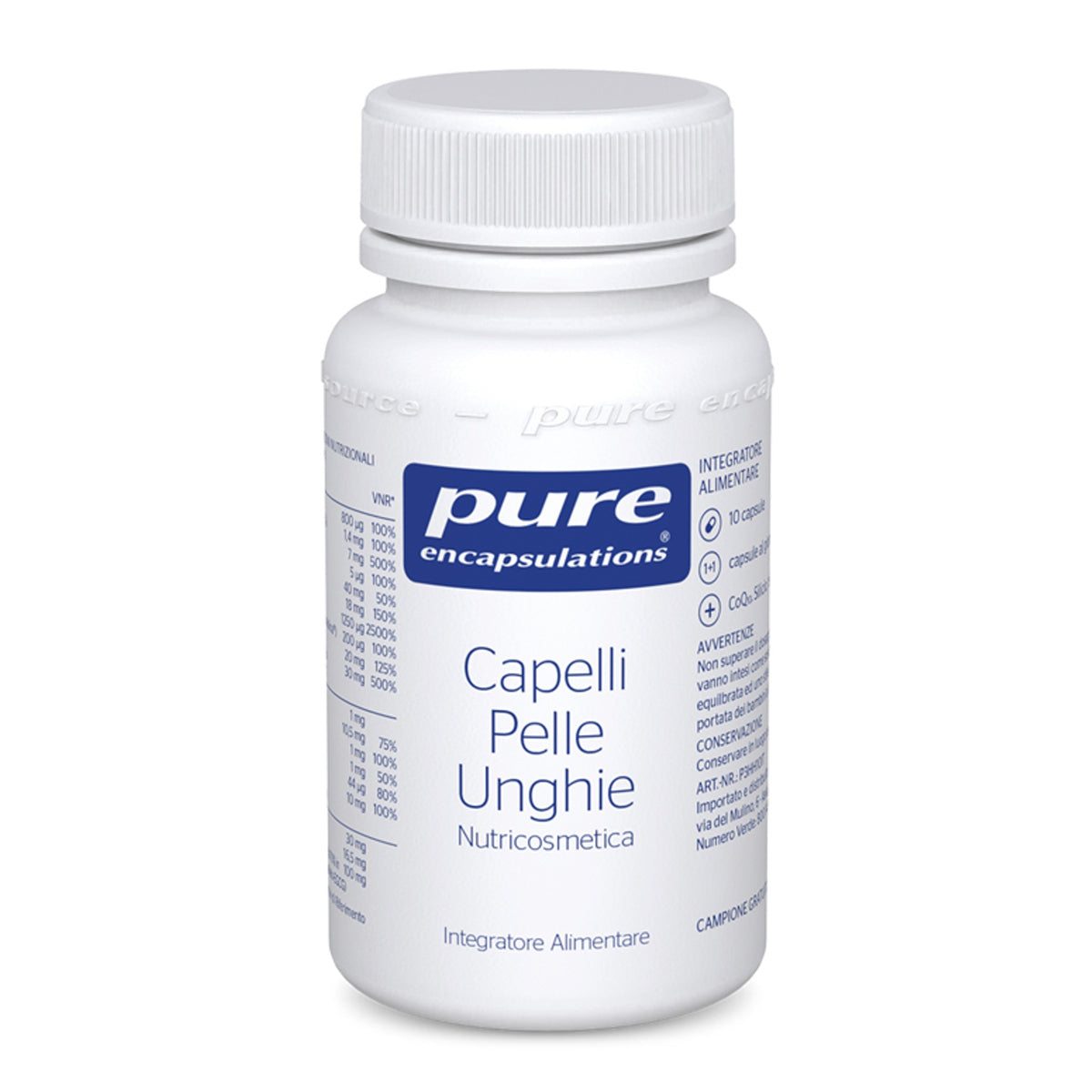 Pure Encapsulations Capelli Pelle Unghie 30 Capsule