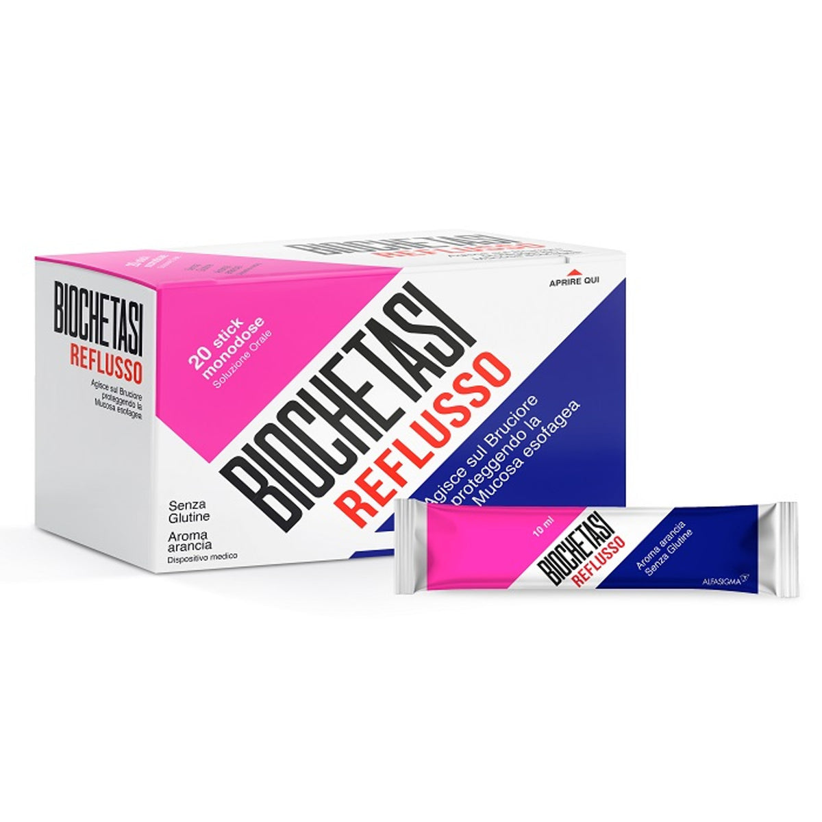 Biochetasi Reflusso 20 Sachets Orange Flavor