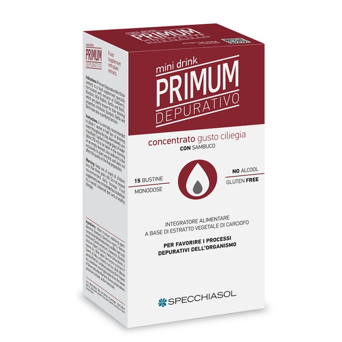Primum Dépuratif Mini-boisson Cerise 15 Sticks de 10 ml