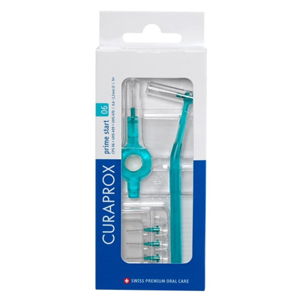 Curaprox CPS 06 Interdental Brush Prime Start 06 Turquoise 5 Pieces