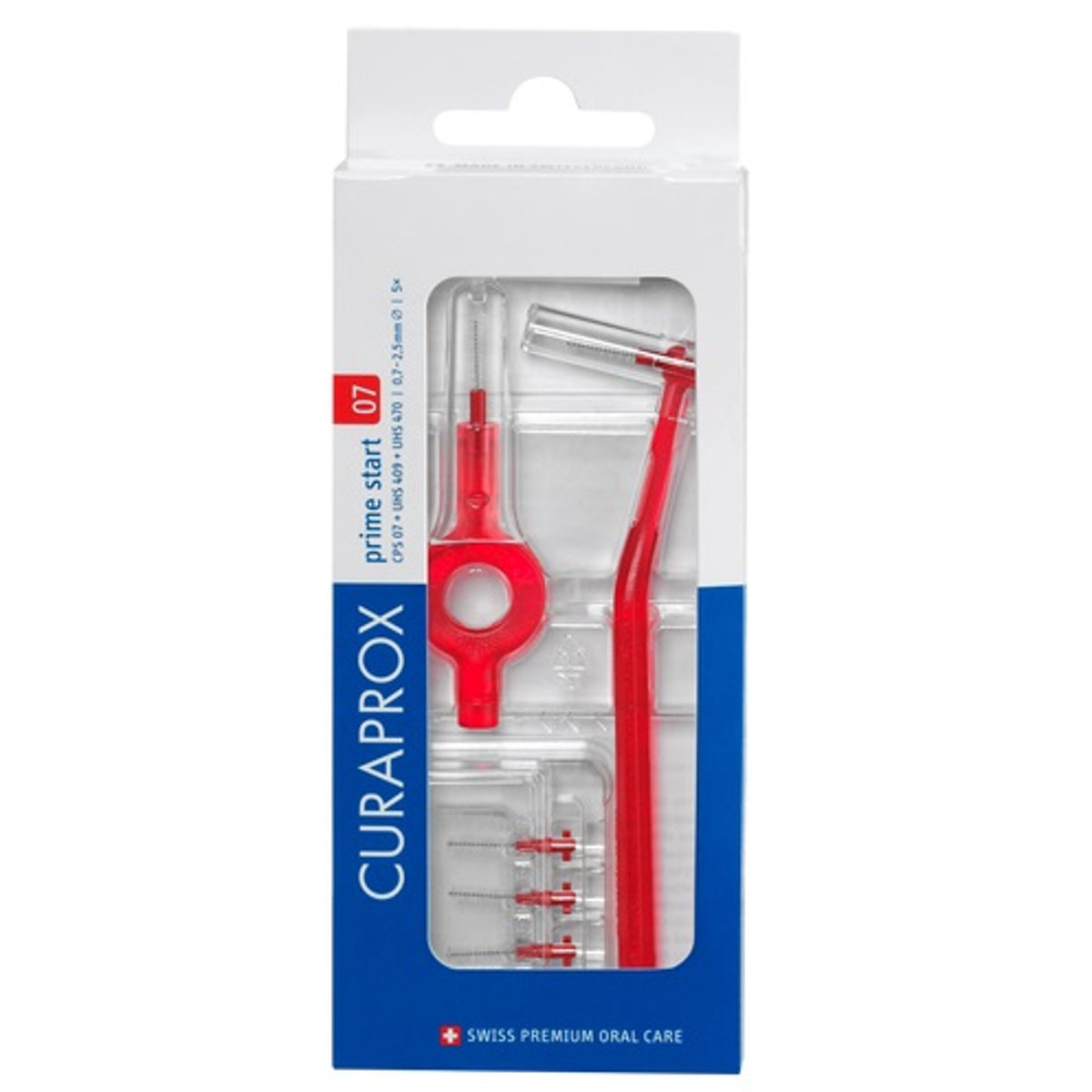 Curaprox CPS 07 Interdental Brush Prime Start 07 Red 5 Pieces
