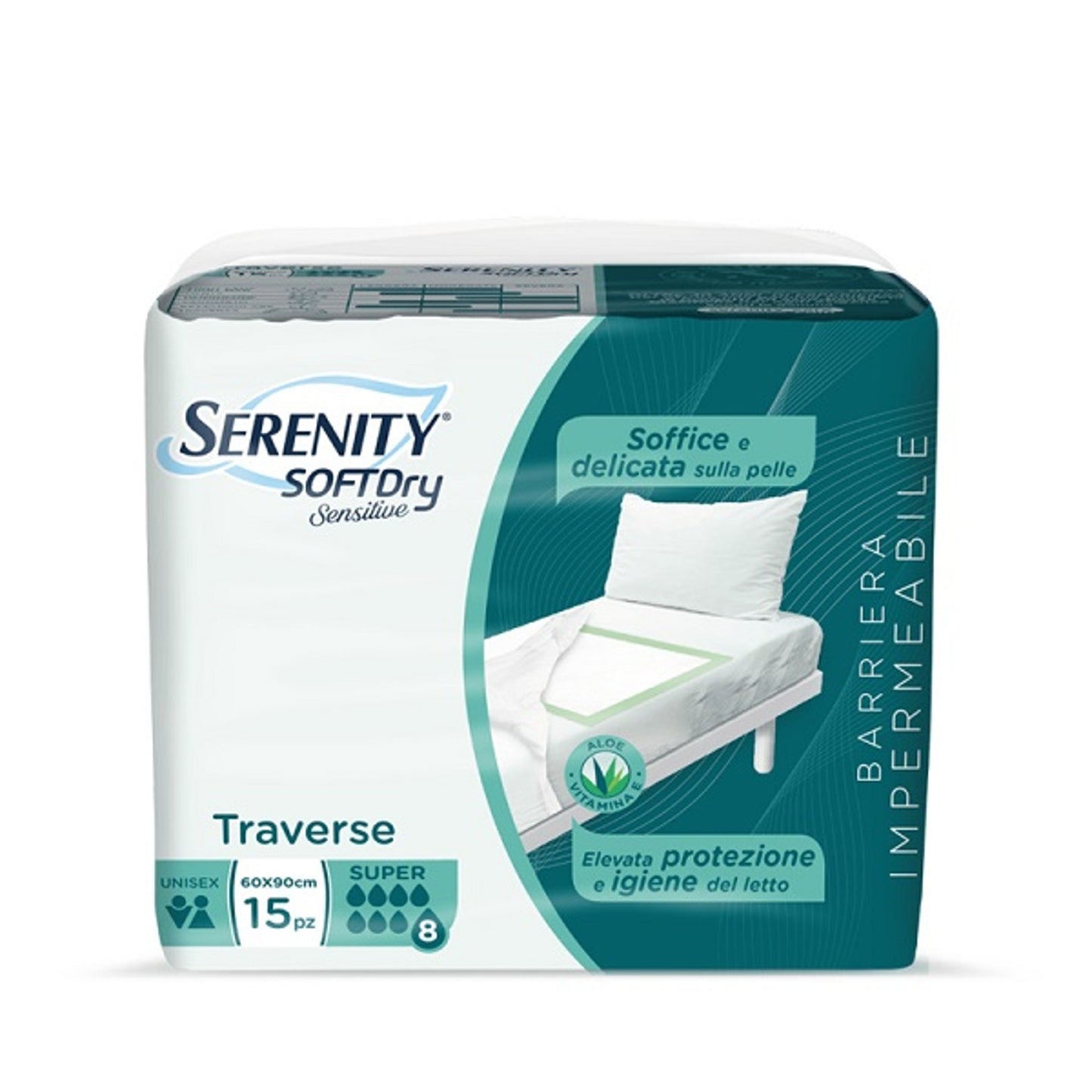 Serenity Traversa Sd Sensitive Super 60X90 Cm 15 Pezzi