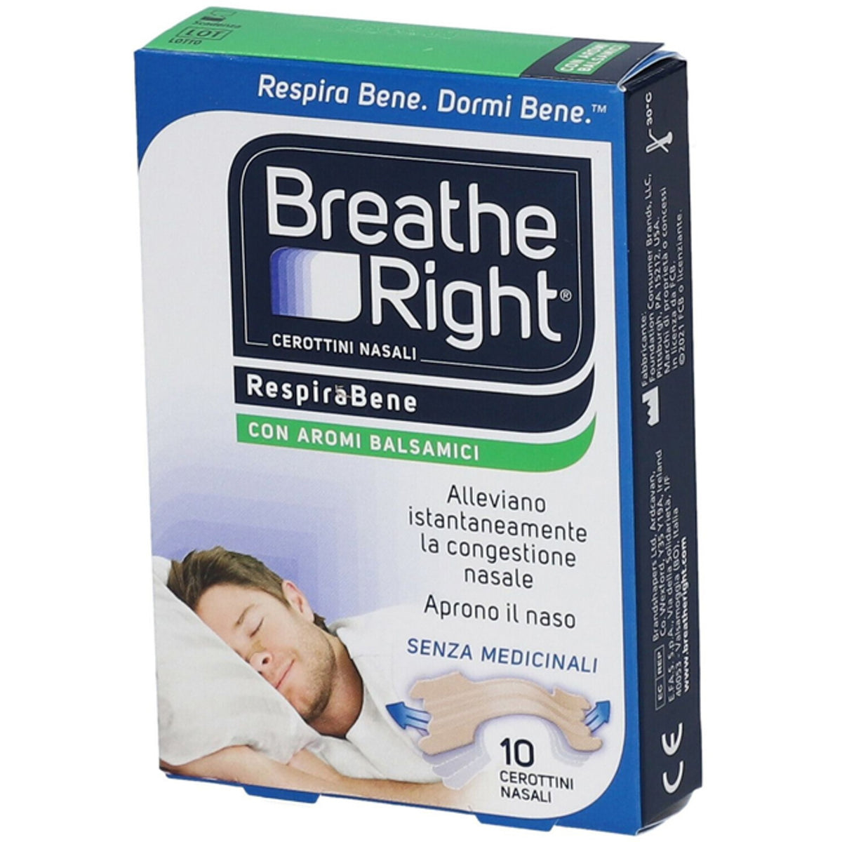 Breathe Right Medicated Nasal Strips 10 Count