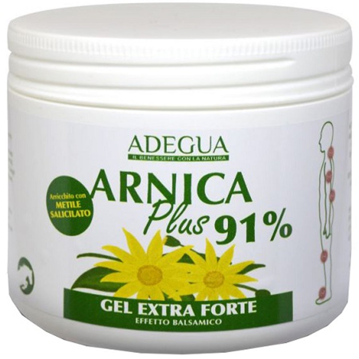 Adegua Arnica Plus 91% Extra Strong Gel 500 Ml