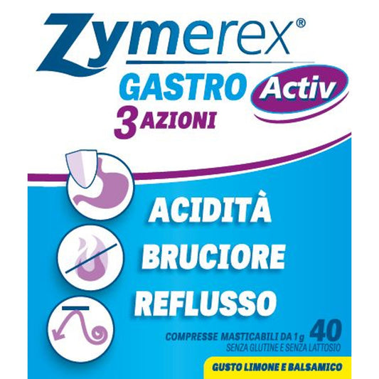 Zymerex Gastro Activ 3 Azioni 40 Compresse Masticabili