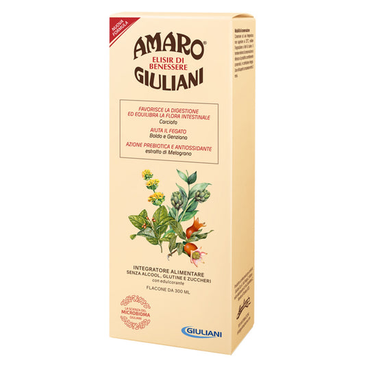 Amaro Giuliani Elisir Benessere 300 Ml Nuova Formula