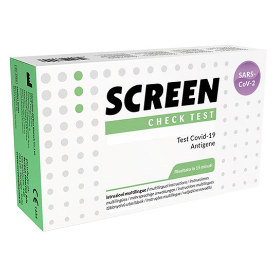 Screen Test Autodiagnostico Antigenico Rapido Covid-19 Sars-Cov-2 Tamponi Nasali Selftest Covid Test Antigene Screen