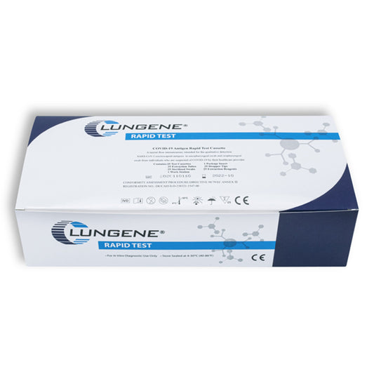 Test Antigenico Rapido Covid-19 Clungene Determinazione Qualitativa Antigeni Sars-Cov-2 In Tamponi Nasofaringei/Orofaringei Mediante Immunocromatografia 25 Pezzi Uso Professionale