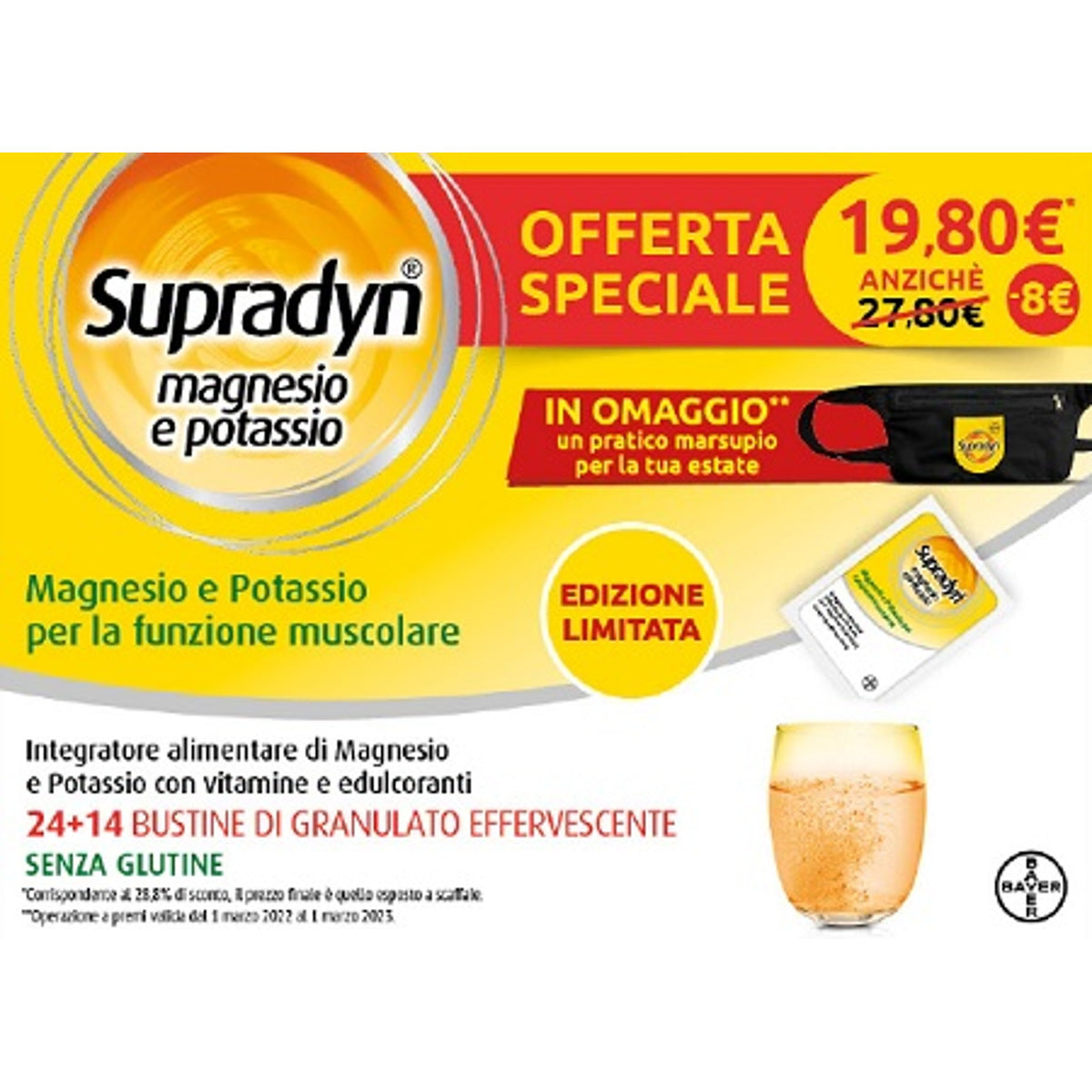 Supradyn Magnésium Potassium Sport Edition 14 Sachets + 24 Sachets