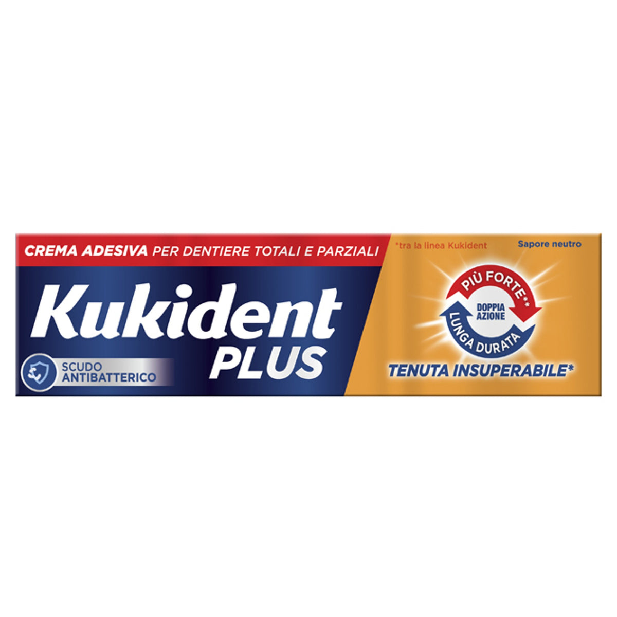 Kukident Plus Double Action Crème Adhésive pour Prothèses Dentaires 40 G