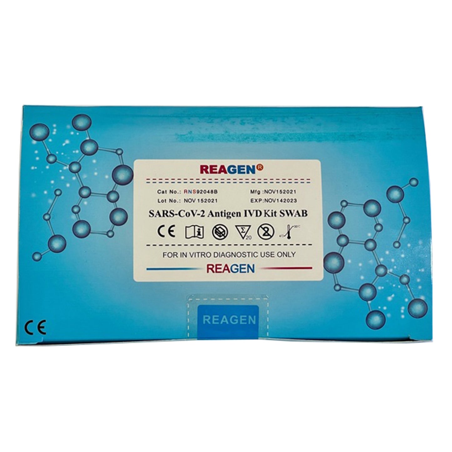 Test Antigenico Rapido Covid-19 Reagen Determinazione Qualitativa Antigeni Sars-Cov-2 In Tamponi Nasofaringei/Orofaringei Mediante Immunocromatografia Uso Professionale 25 Pezzi