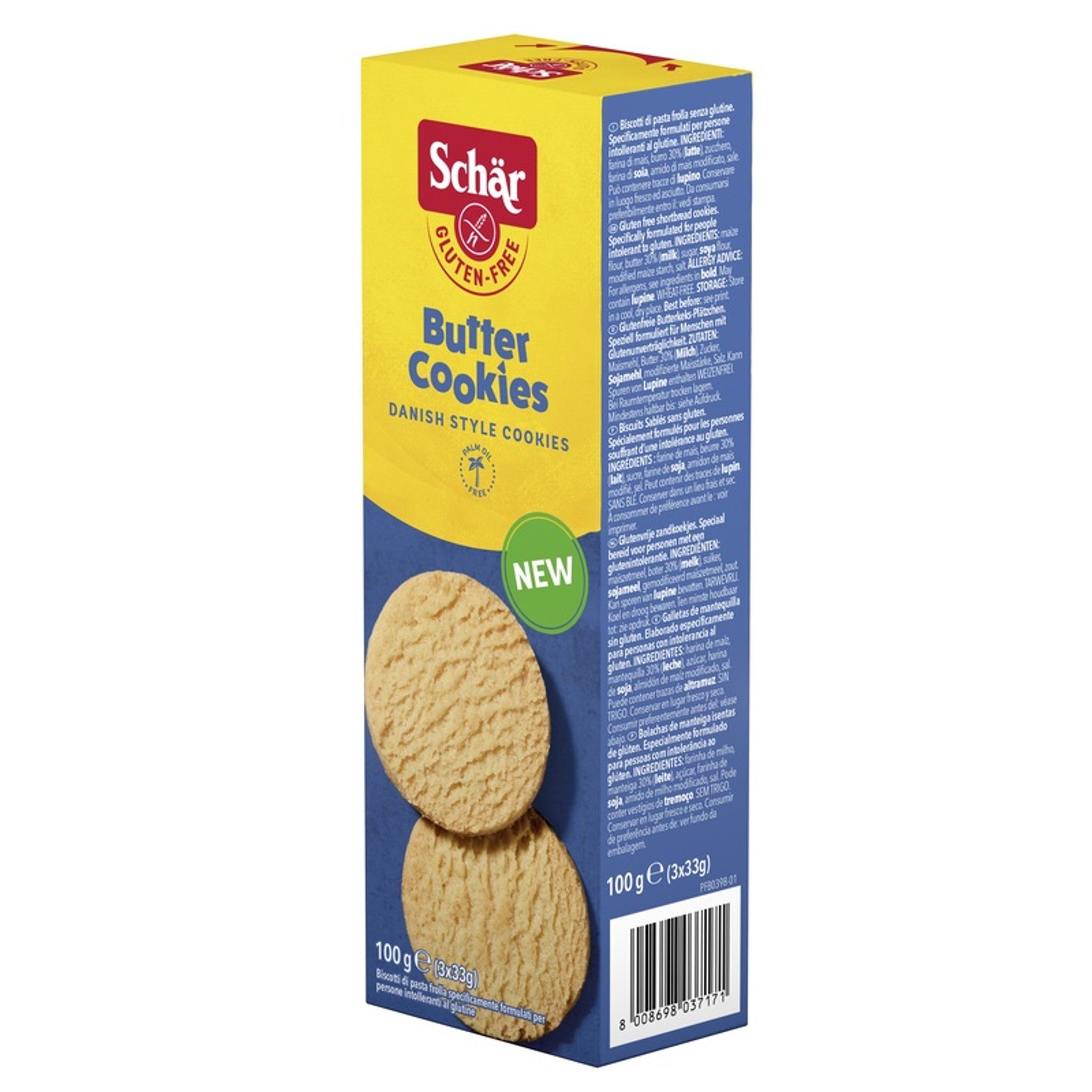 Schar Butter Cookies Sablés 3 Portions De 33 G