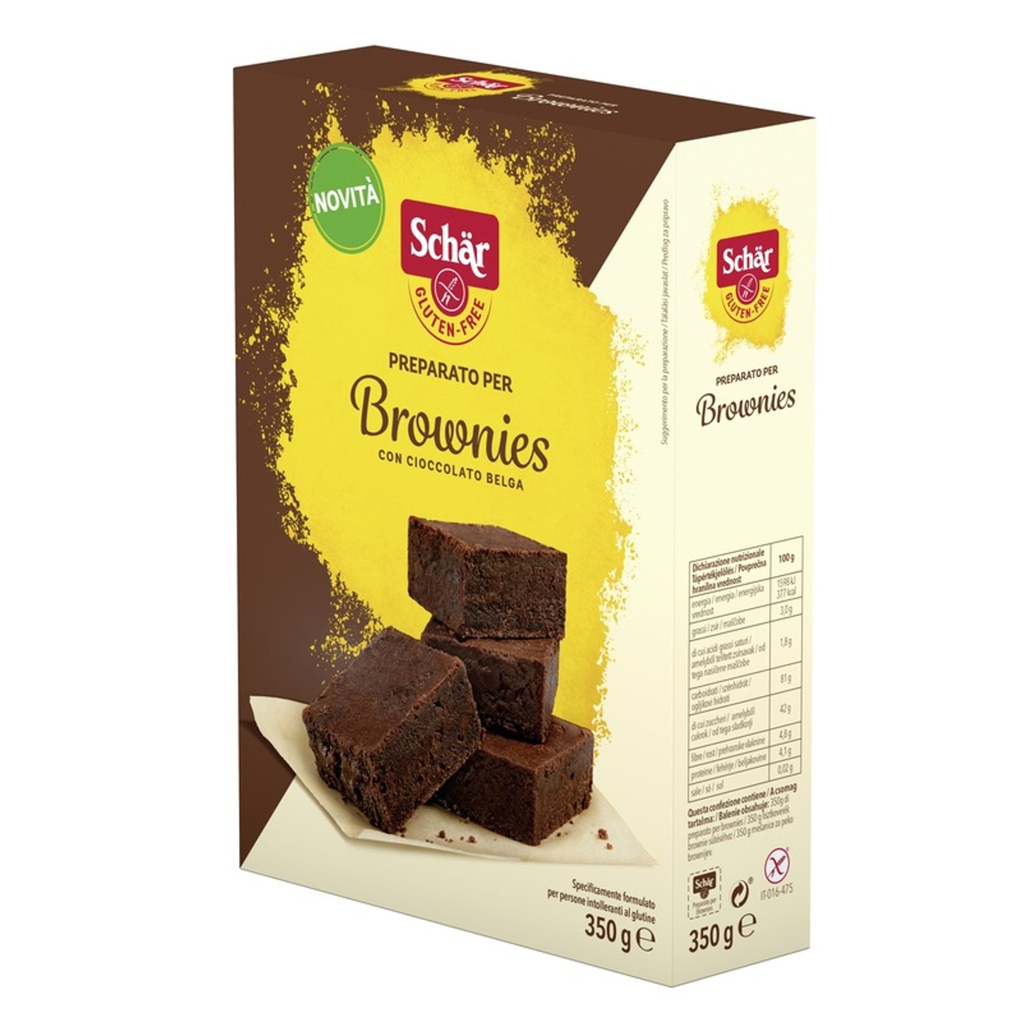 Schar Preparato Per Brownies Con Cioccolato Belga 350 G