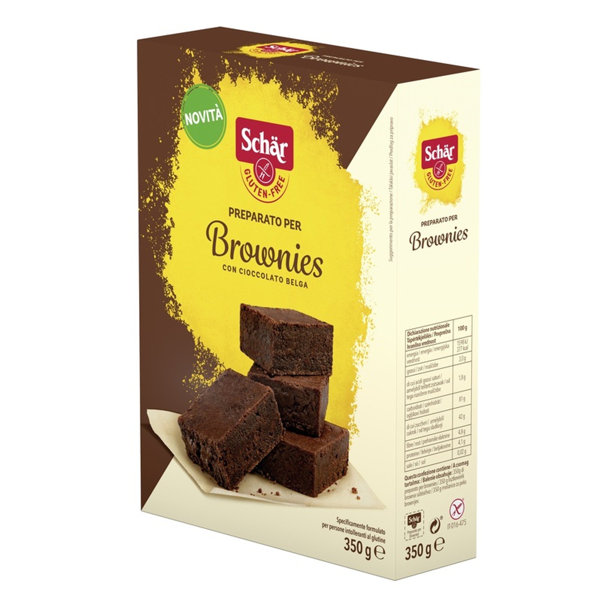 Schar Préparation pour Brownies au Chocolat Belge 350 G
