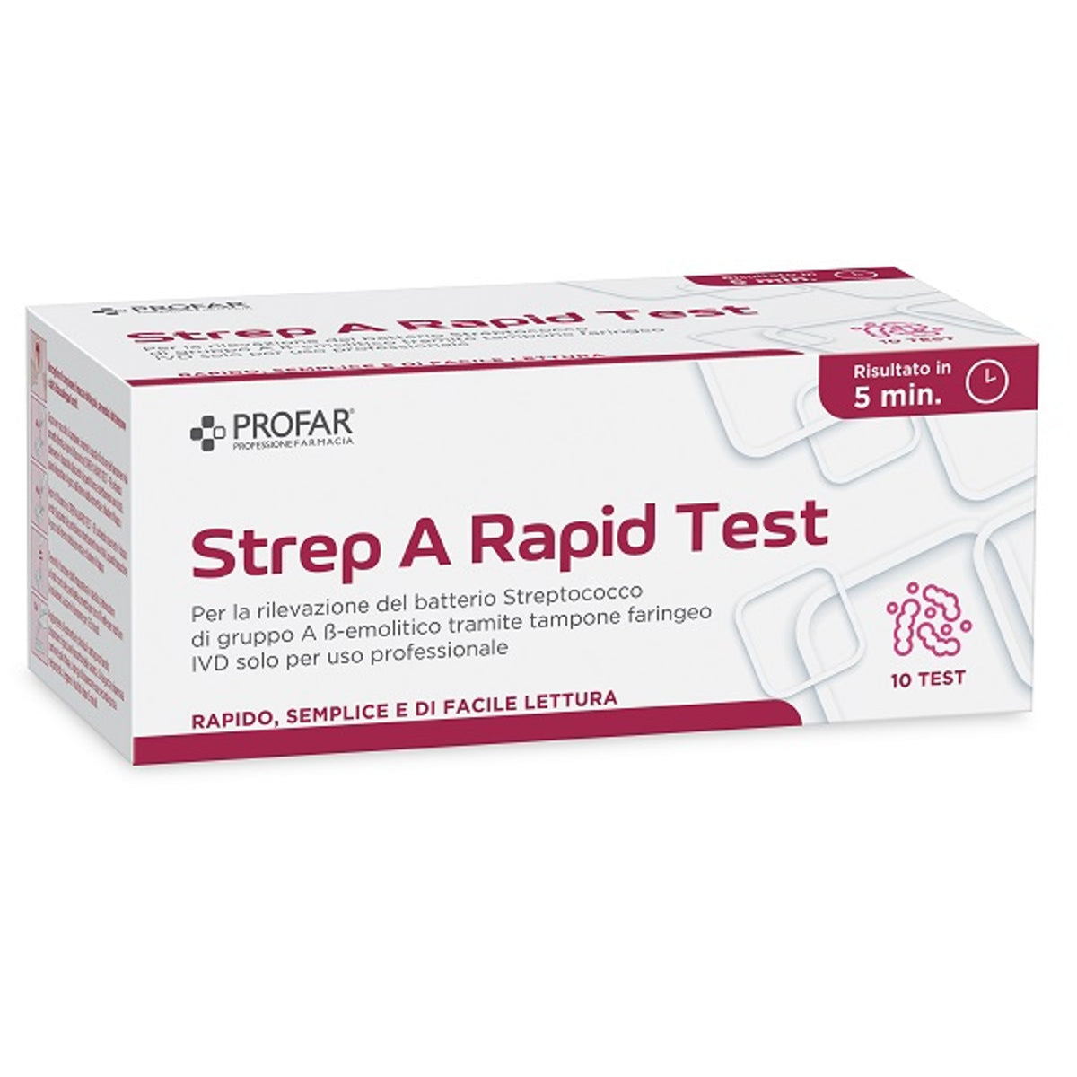 Profar Strep Test with Well Cassette 10 Pieces