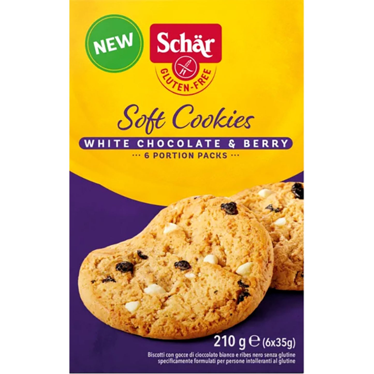 Schar Soft Cookie White Chocolate 210 G
