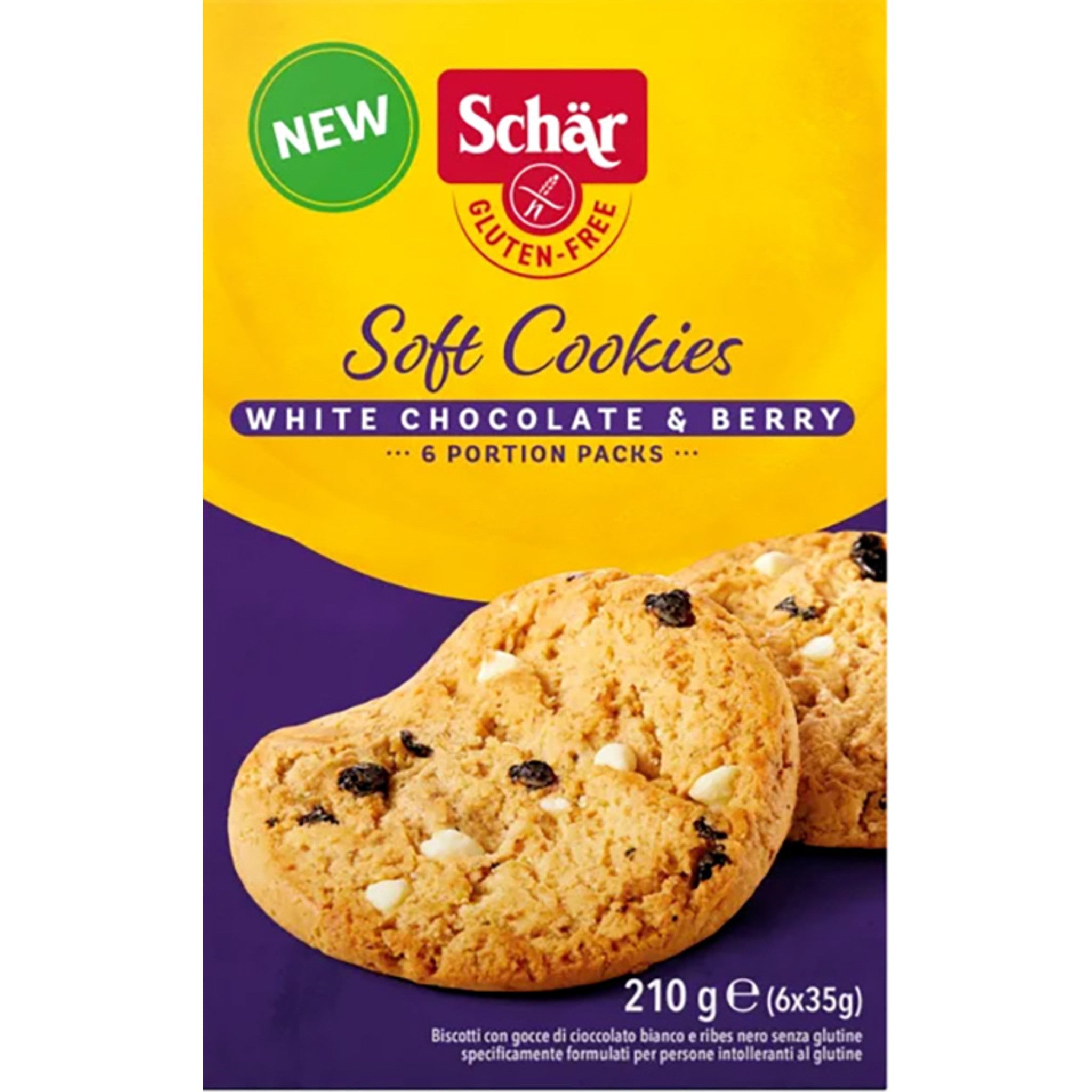 Schar Soft Cookie Chocolat Blanc 210 G