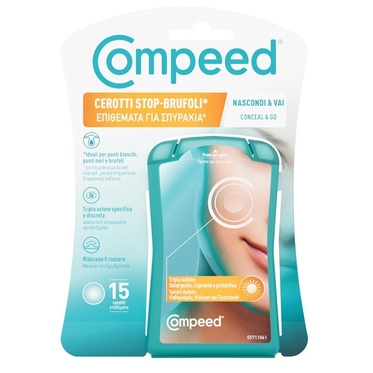 Compeed Pansements Boutons Stop & Go 15 Pièces