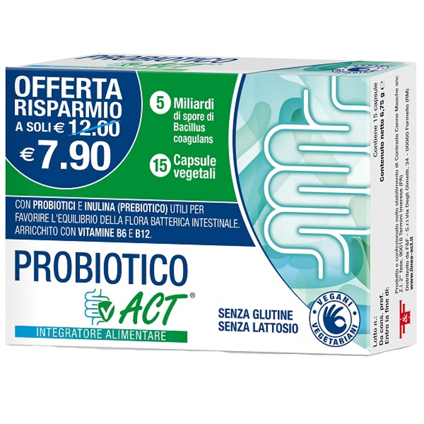 Probiotico Act 15 Capsule Vegetali