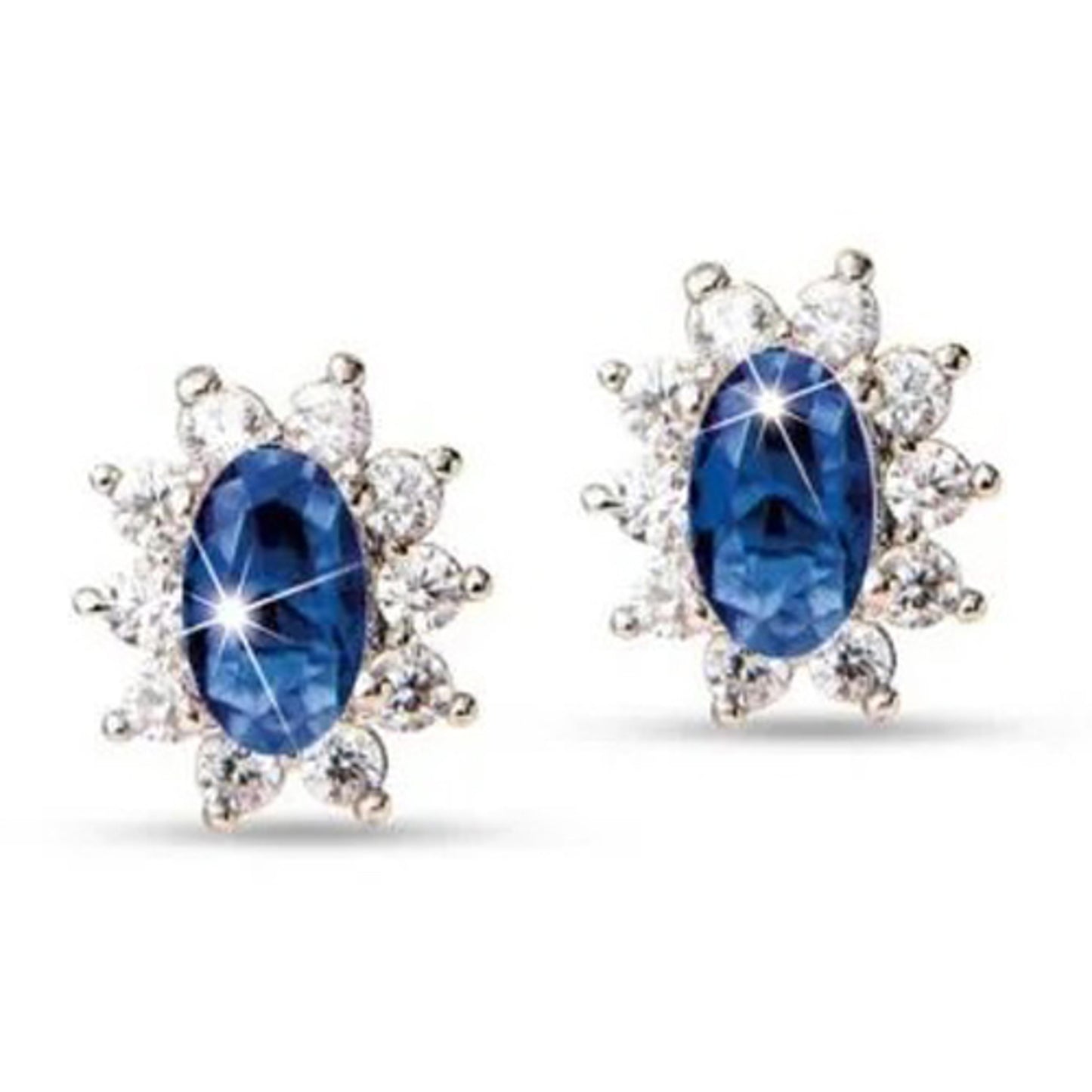 Mj Post 378 Orecchino Lobo Pietra Blu