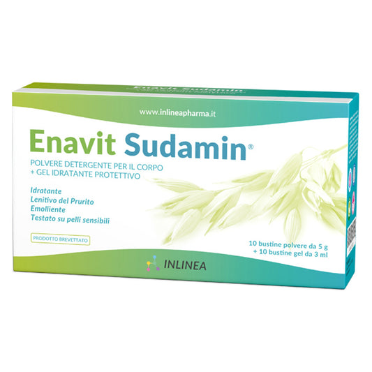 Enavit Sudamin 10 Bustine Polvere Da 5 G + 10 Bustine Gel Da5 Ml