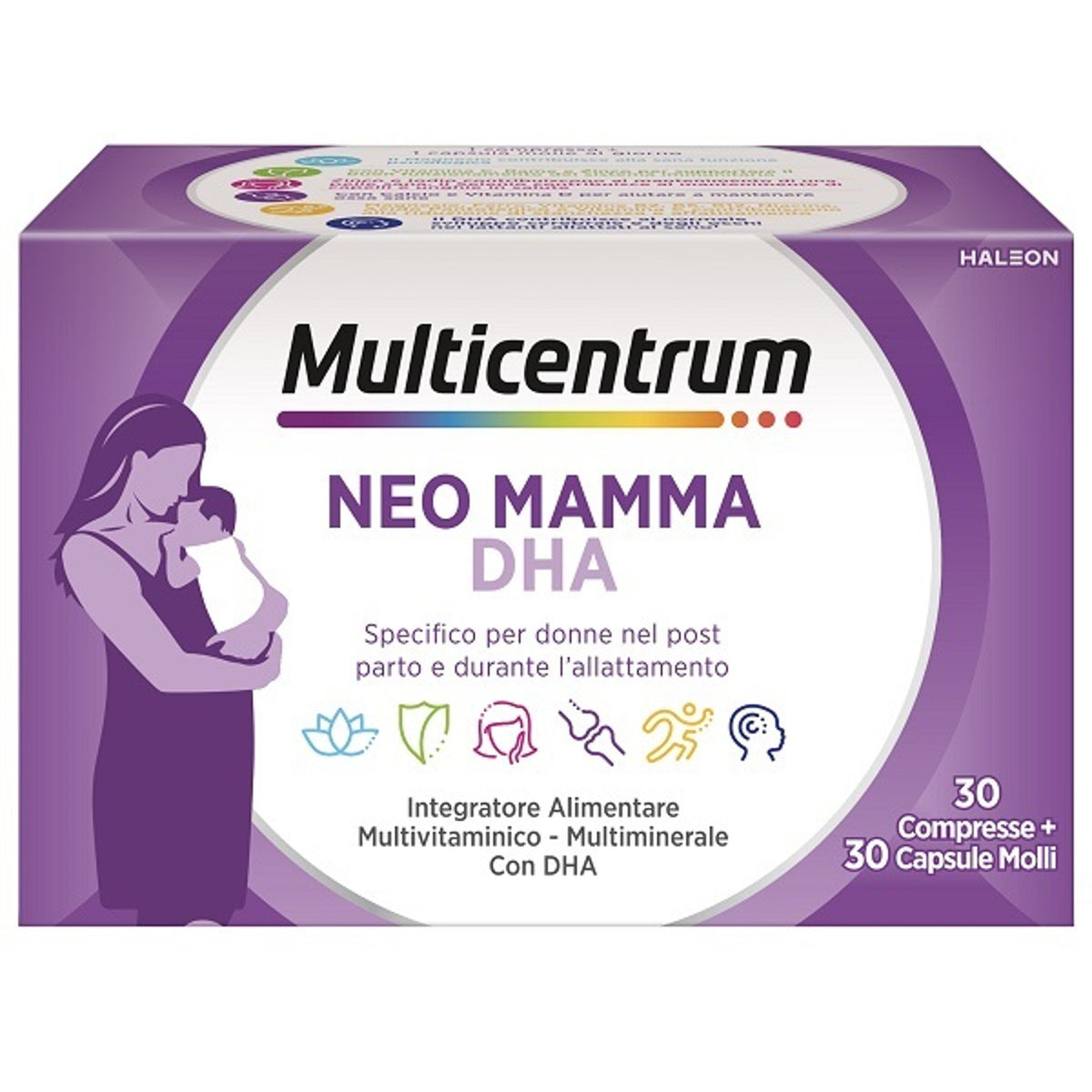 Multicentrum Neo Maman DHA 30 Comprimés + 30 Capsules Molles