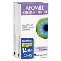 Afomill Bipack Refreshing Eye Drops 2 Packs of 10 Single-Dose Vials