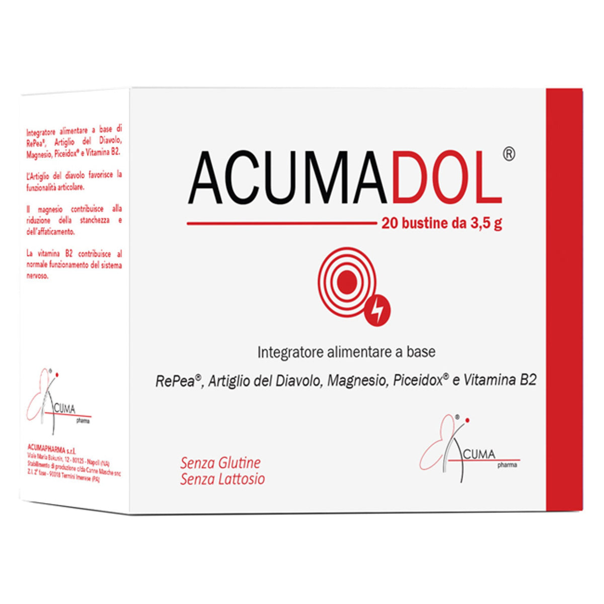 Acumadol 20 Sachets 4 G Gluten-Free Lactose-Free