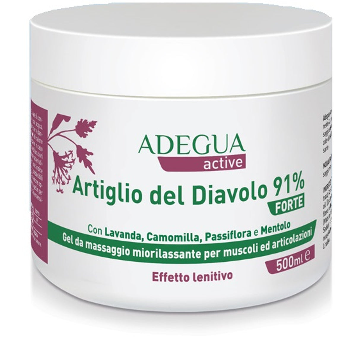 Adegua Active Devil's Claw 91% Forte 500 Ml