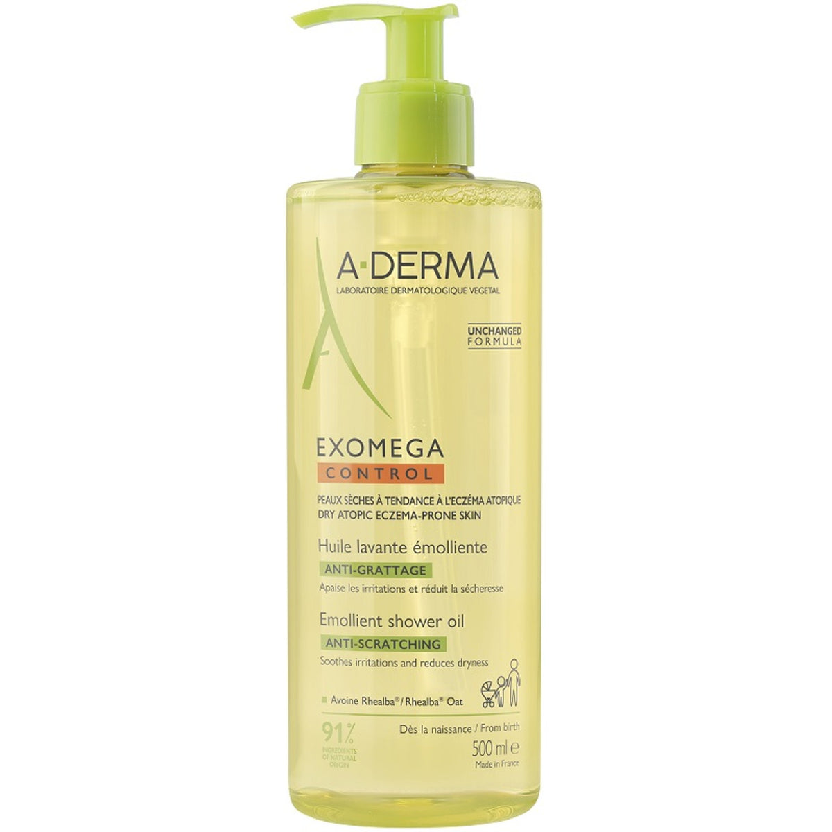 Exomega Control Emollient Cleansing Oil 500 ml